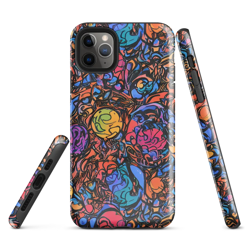 Neon Inkstorm on Tough Case for iPhone® — Front