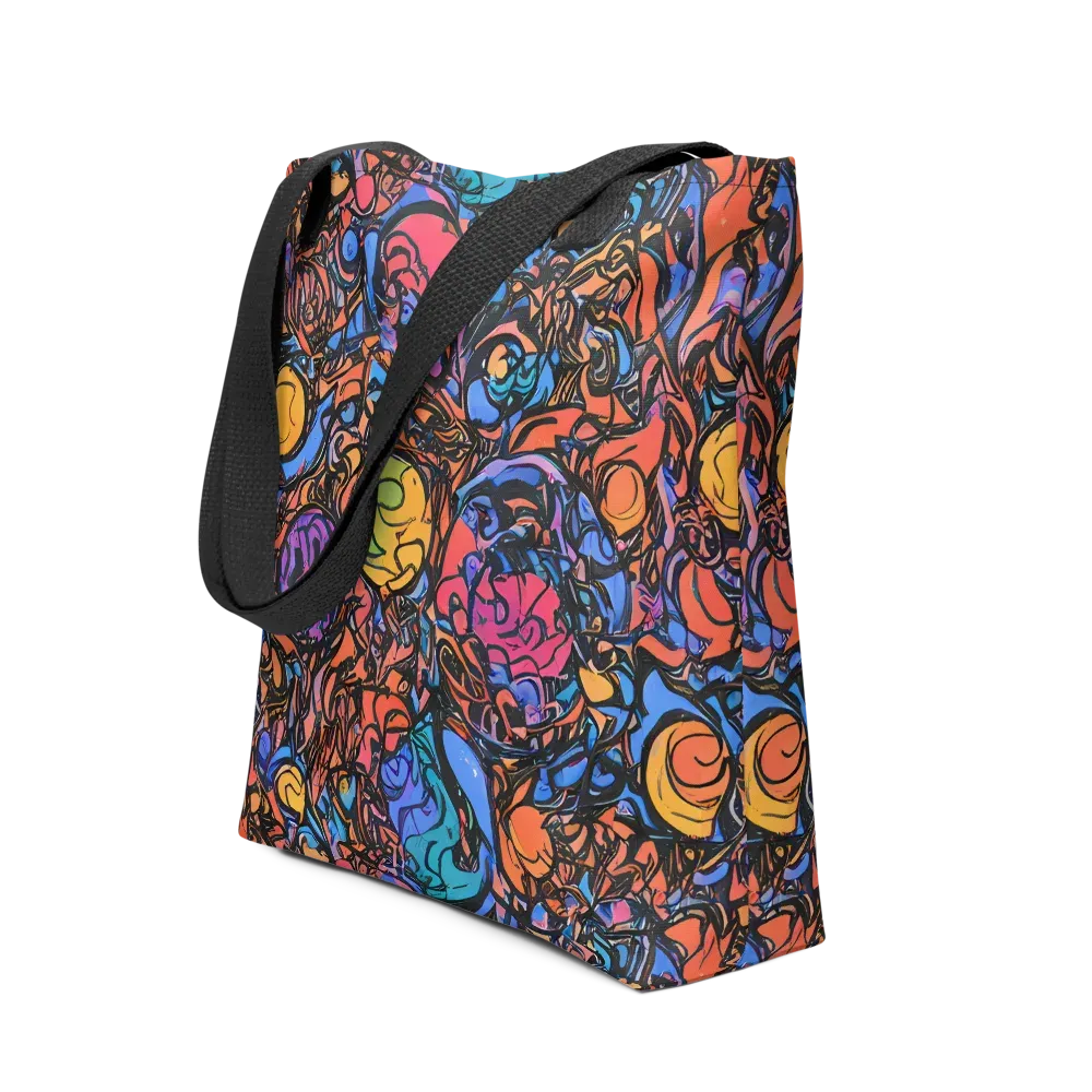 Neon Inkstorm on Tote Bag — Front