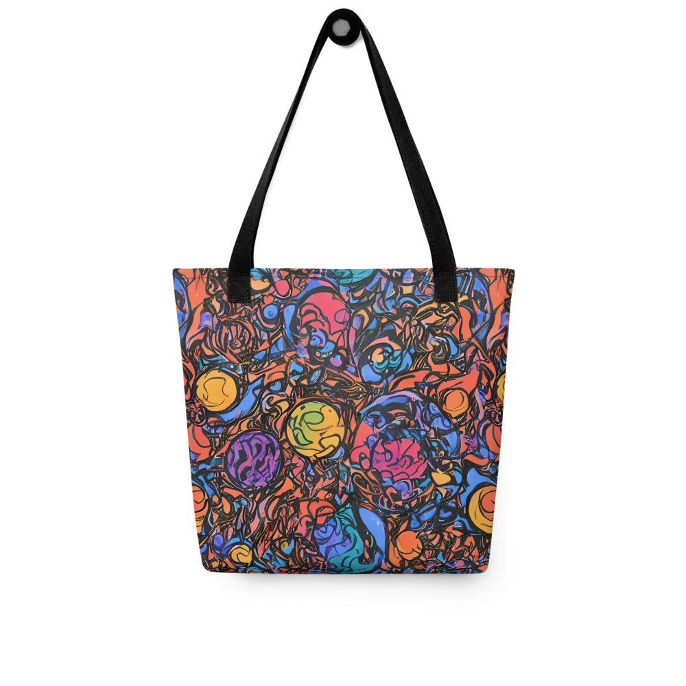 Neon Inkstorm on Tote Bag — Front