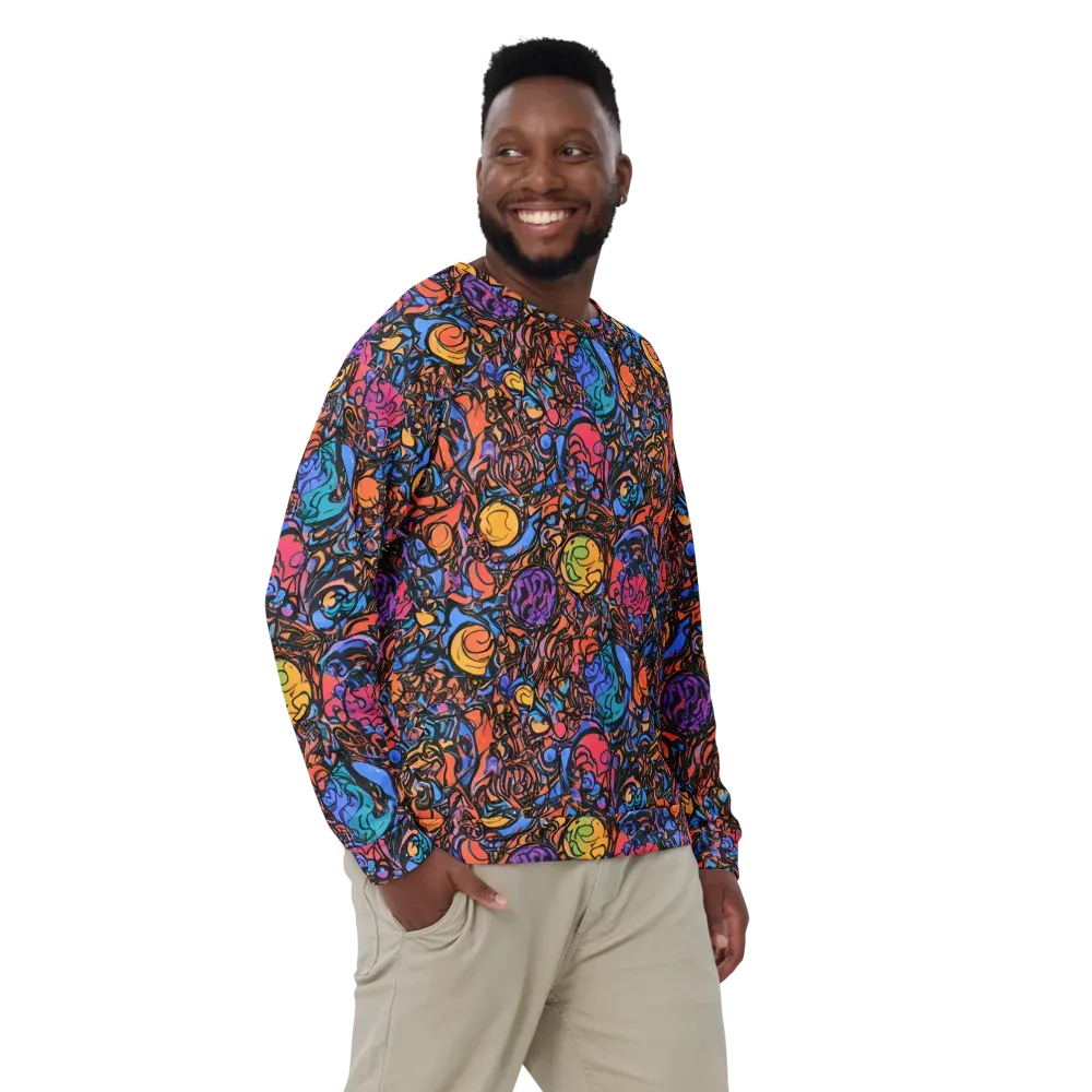 Neon Inkstorm on Sweatshirt — Front