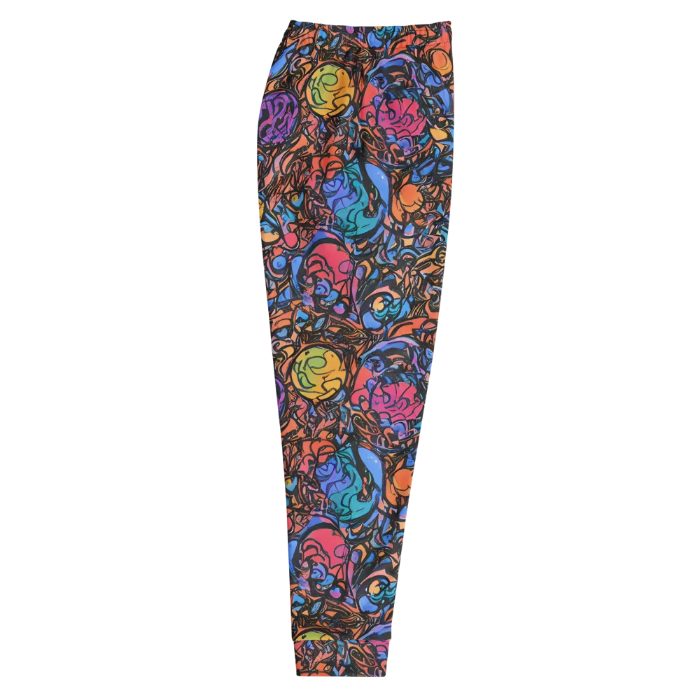 Neon Inkstorm on Men's Joggers — Right