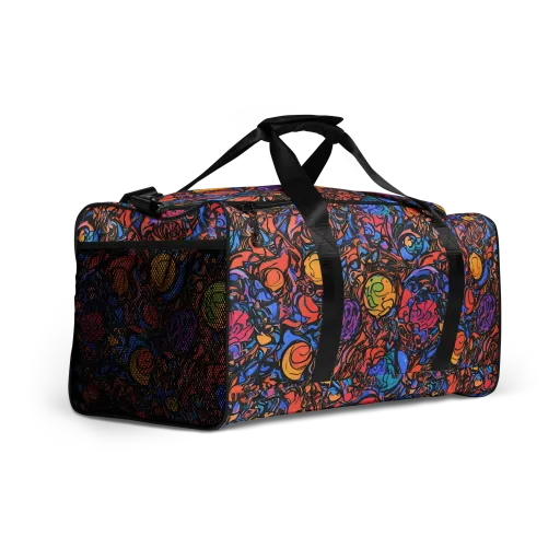 Neon Inkstorm on a Duffle Bag
