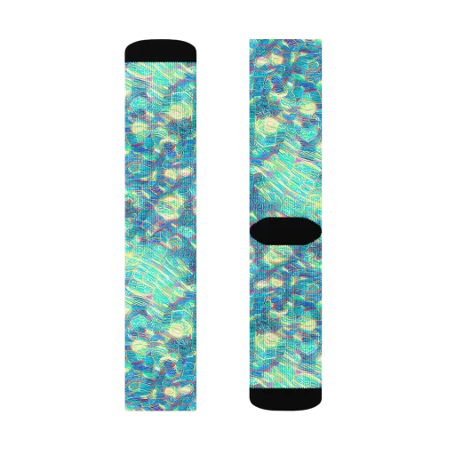 Neon Cartography on a Socks