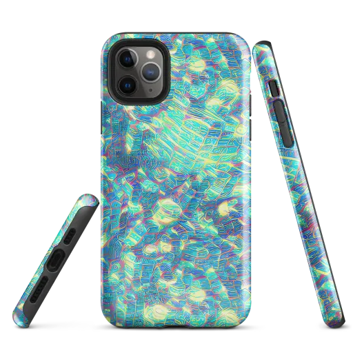 Neon Cartography on a Tough Case for iPhone®