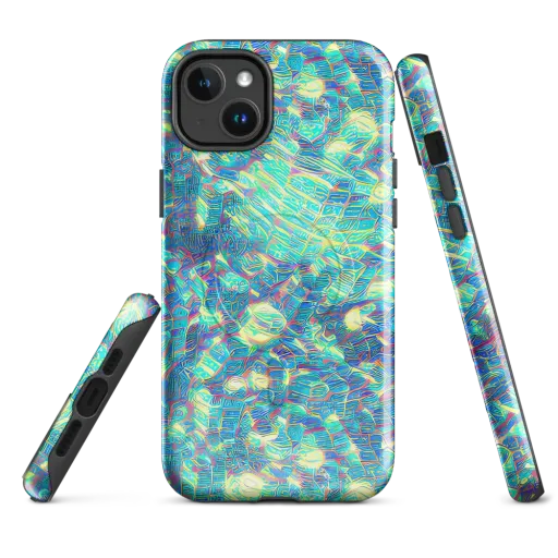 Neon Cartography on a MagSafe Tough Case for iPhone®