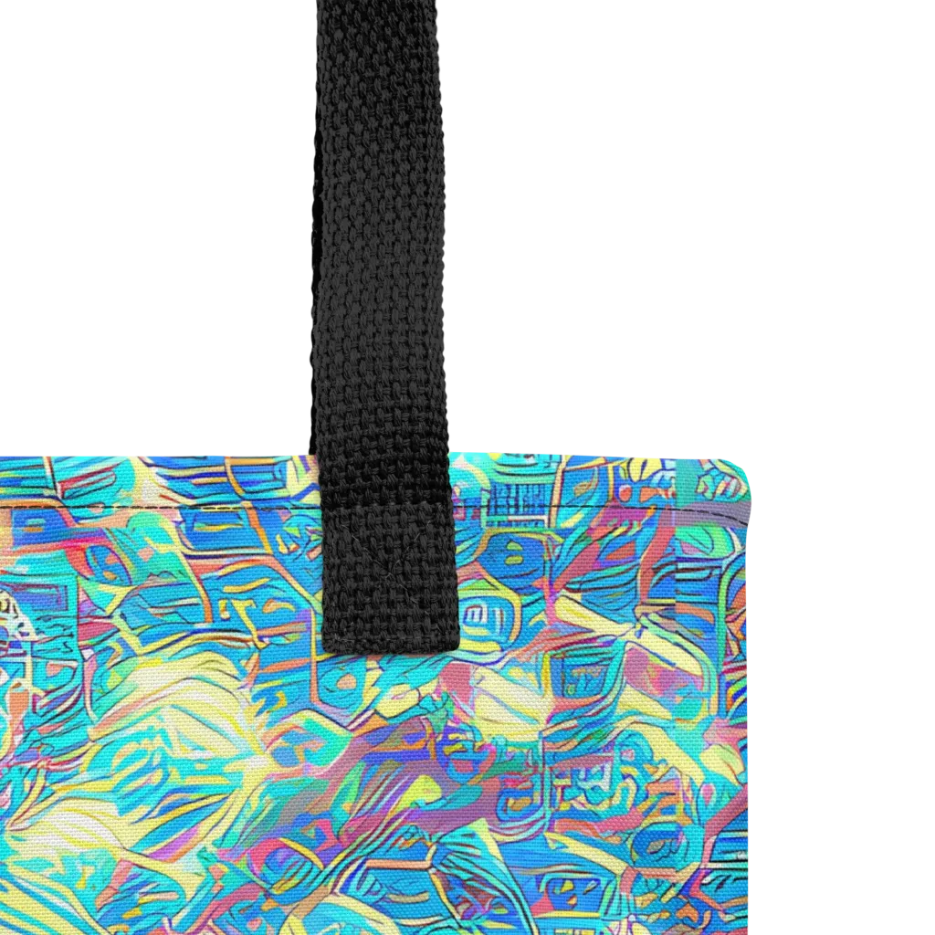 Neon Cartography on Tote Bag — Product details