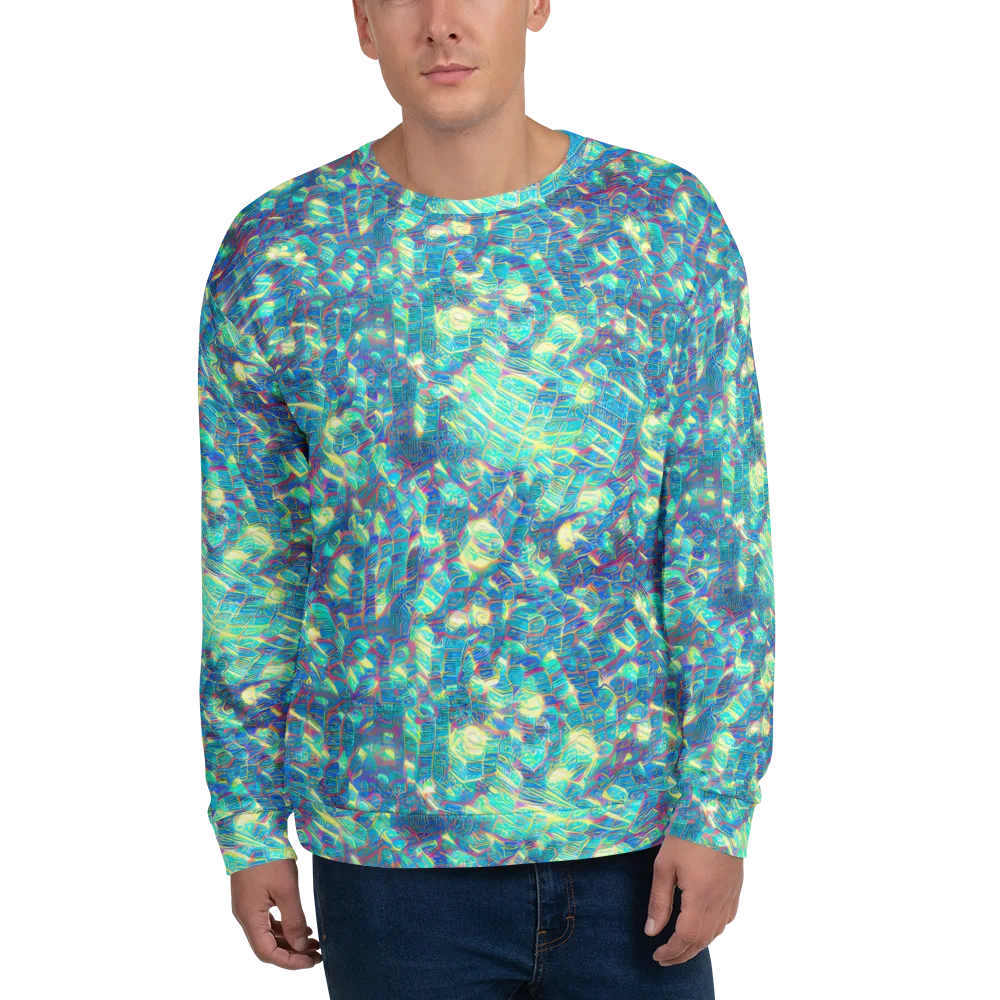 Neon Cartography on Sweatshirt — Front