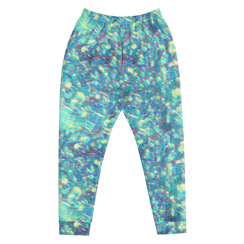 Neon Cartography on Men's Joggers — Front