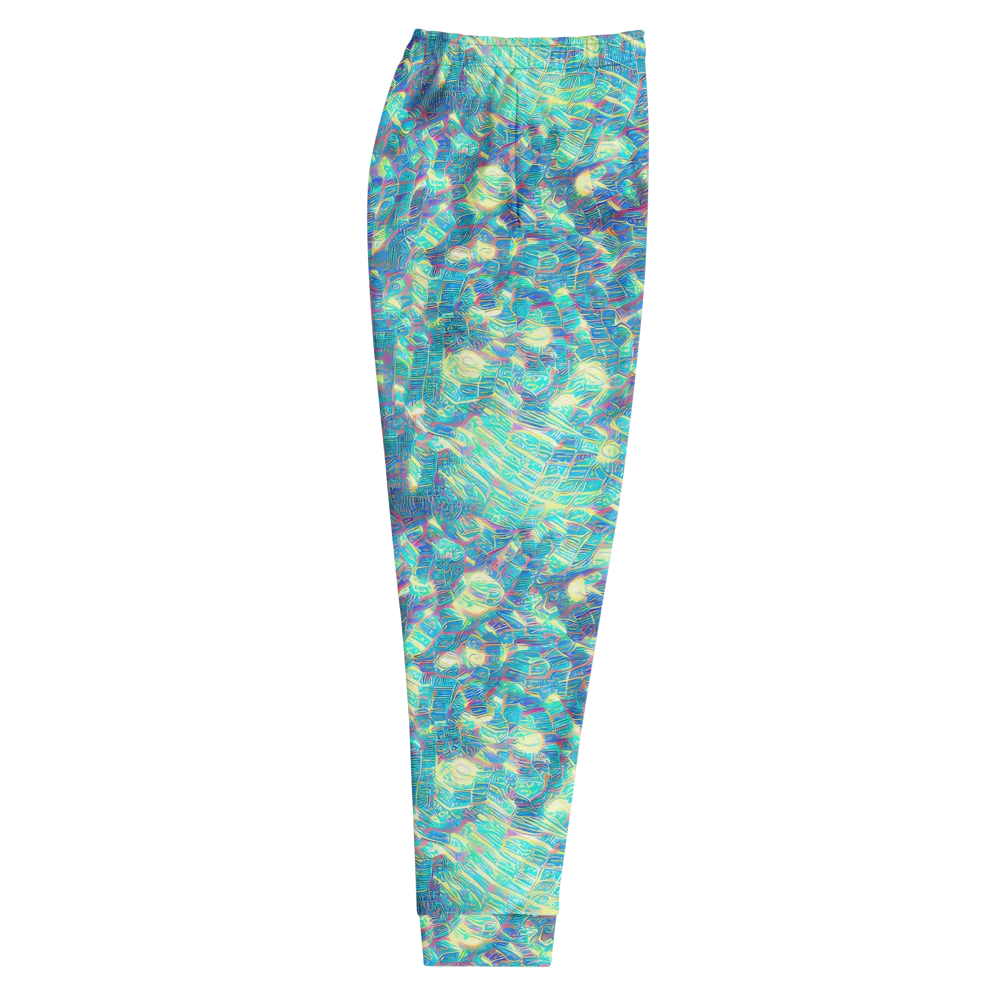 Neon Cartography on Men's Joggers — Right