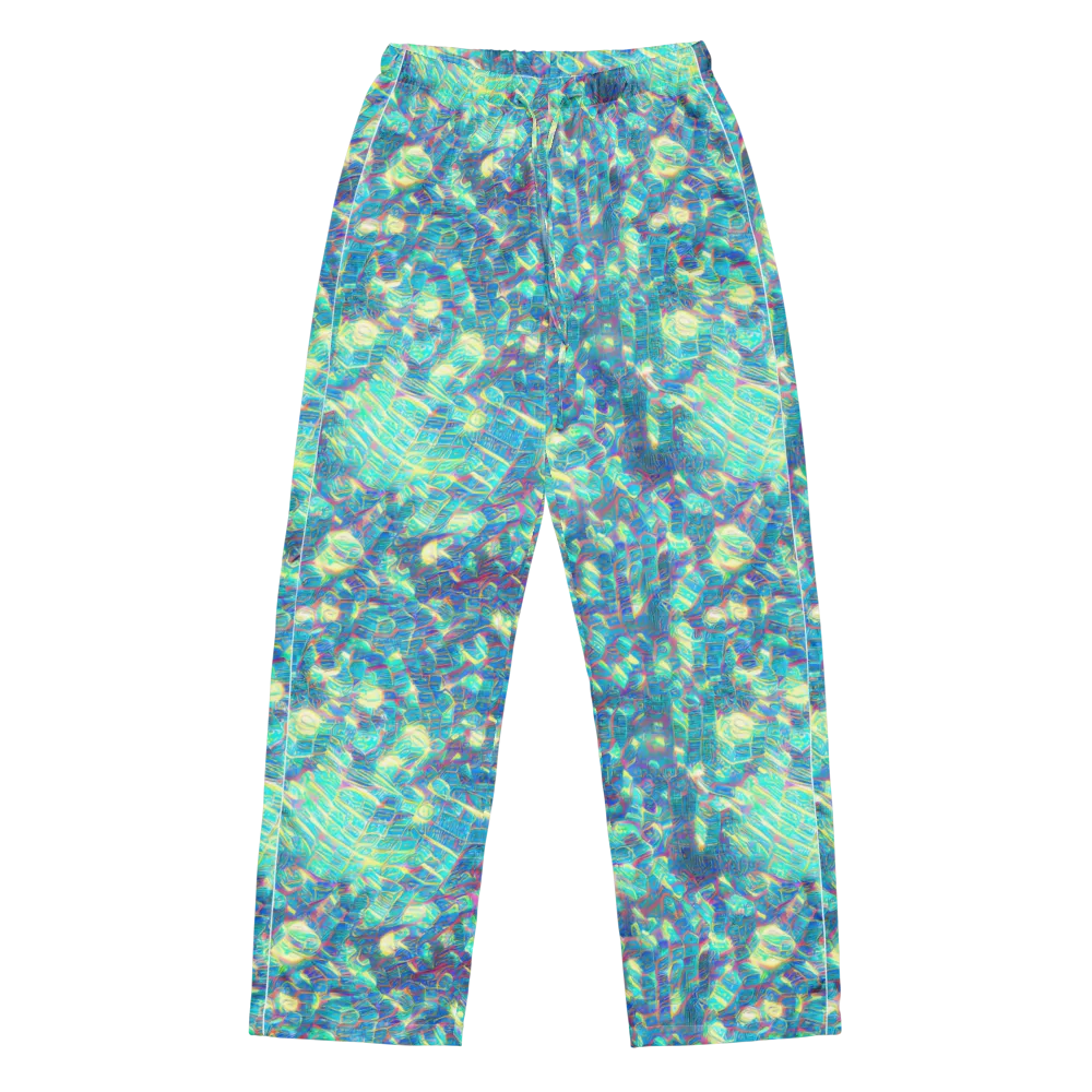 Neon Cartography on Women's Pajama Pants — Front