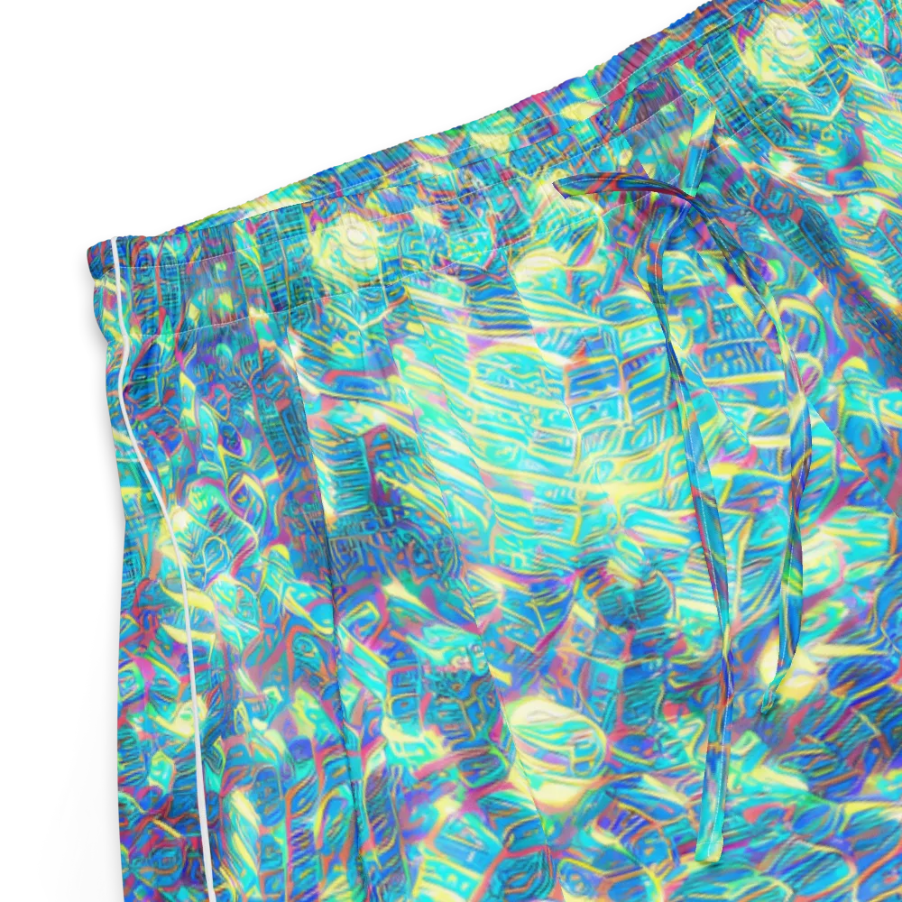 Neon Cartography on Women's Pajama Shorts — Product details