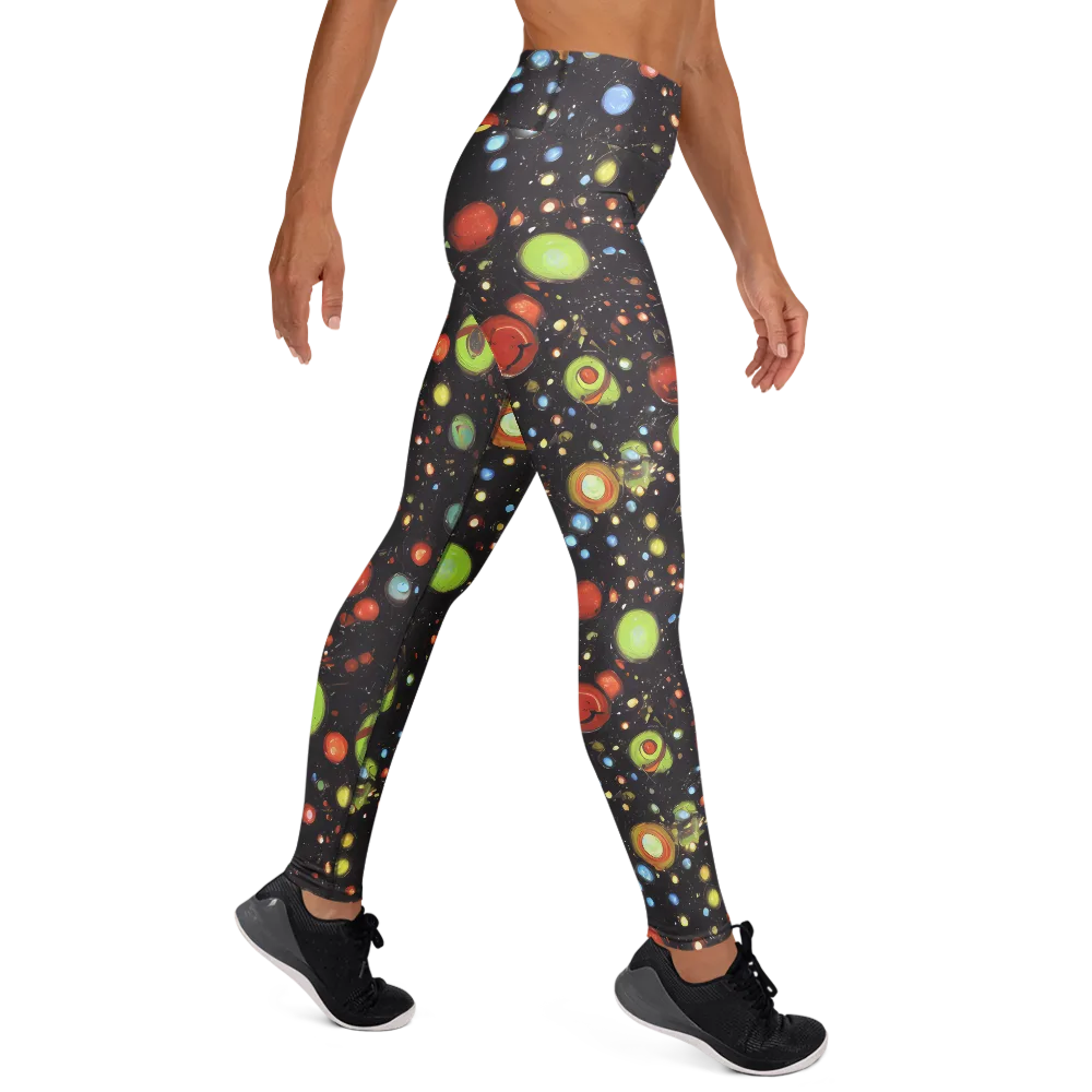 Astral Scatter on Yoga Leggings — Right