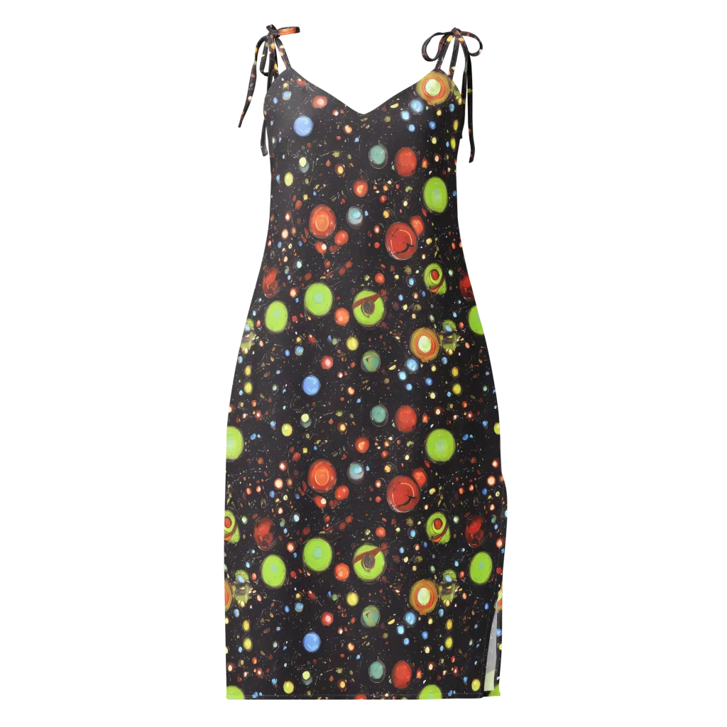 Astral Scatter on Slip Dress — Front
