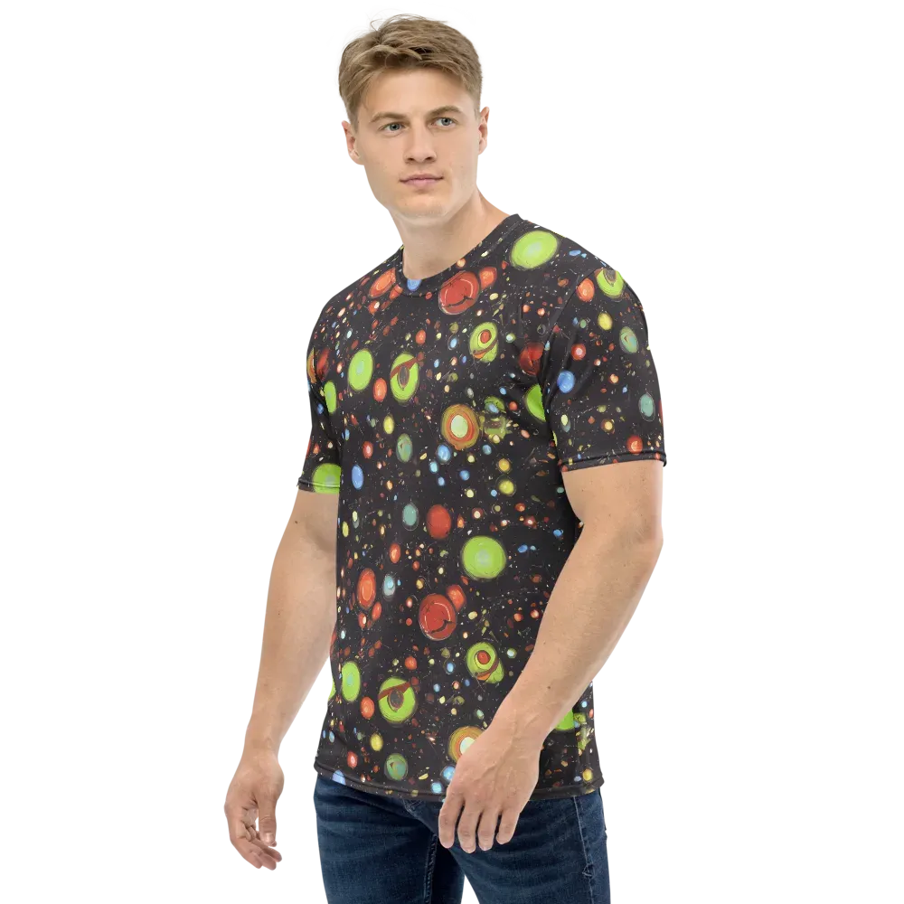 Astral Scatter on Men's Crew Neck T-Shirt — Left