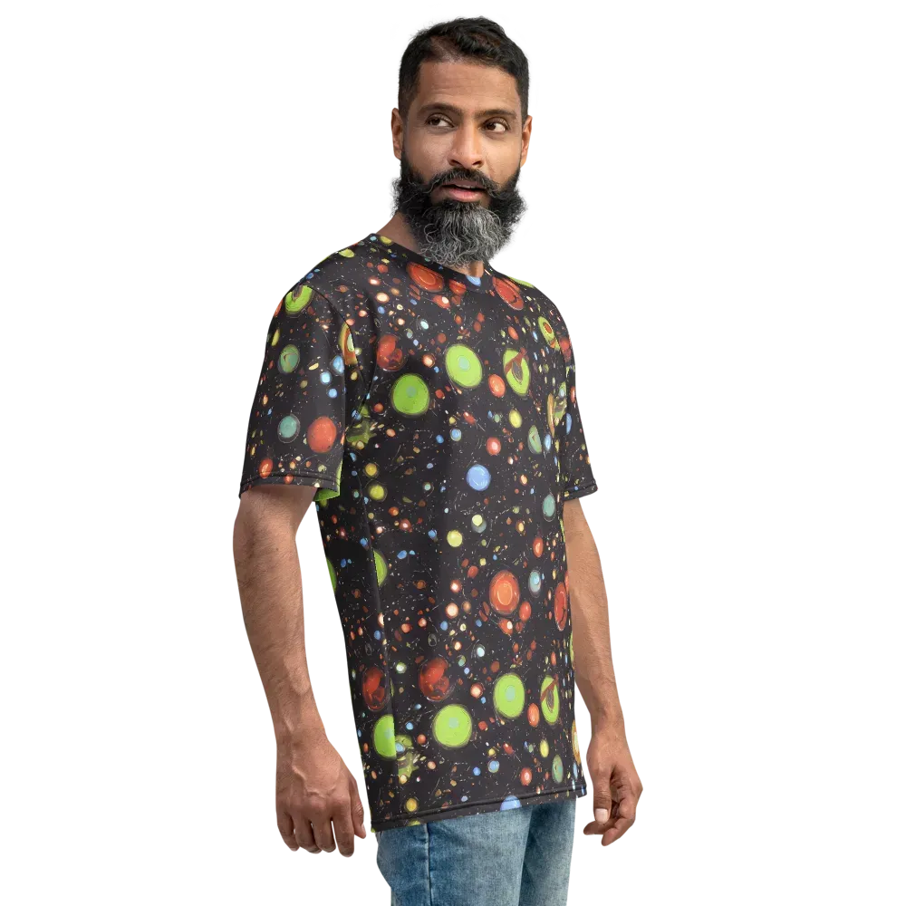 Astral Scatter on Men's Crew Neck T-Shirt — Right
