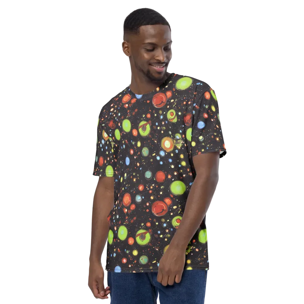 Astral Scatter on Men's Crew Neck T-Shirt — Left