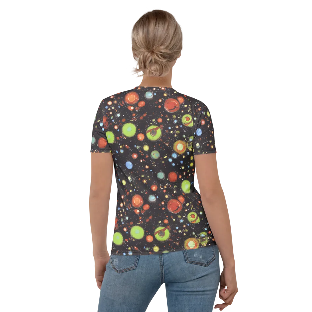 Astral Scatter on Women's Crew Neck T-Shirt — Back