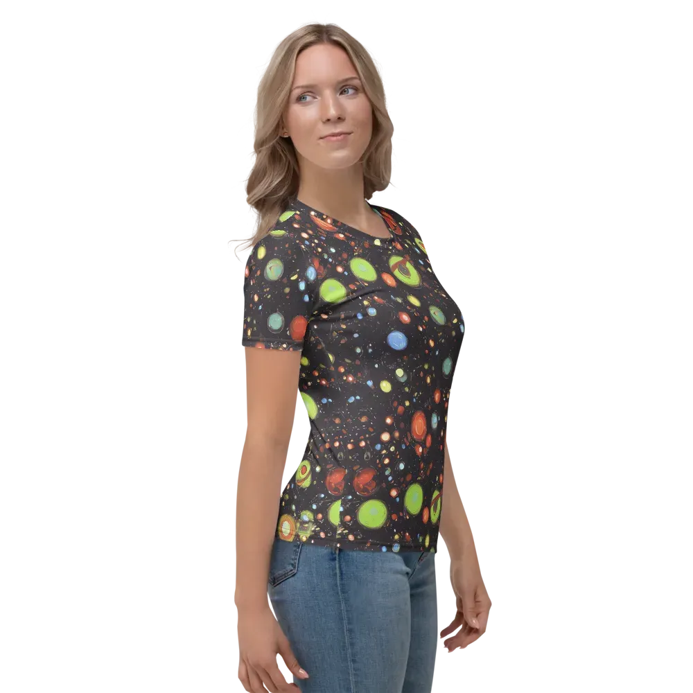 Astral Scatter on Women's Crew Neck T-Shirt — Right