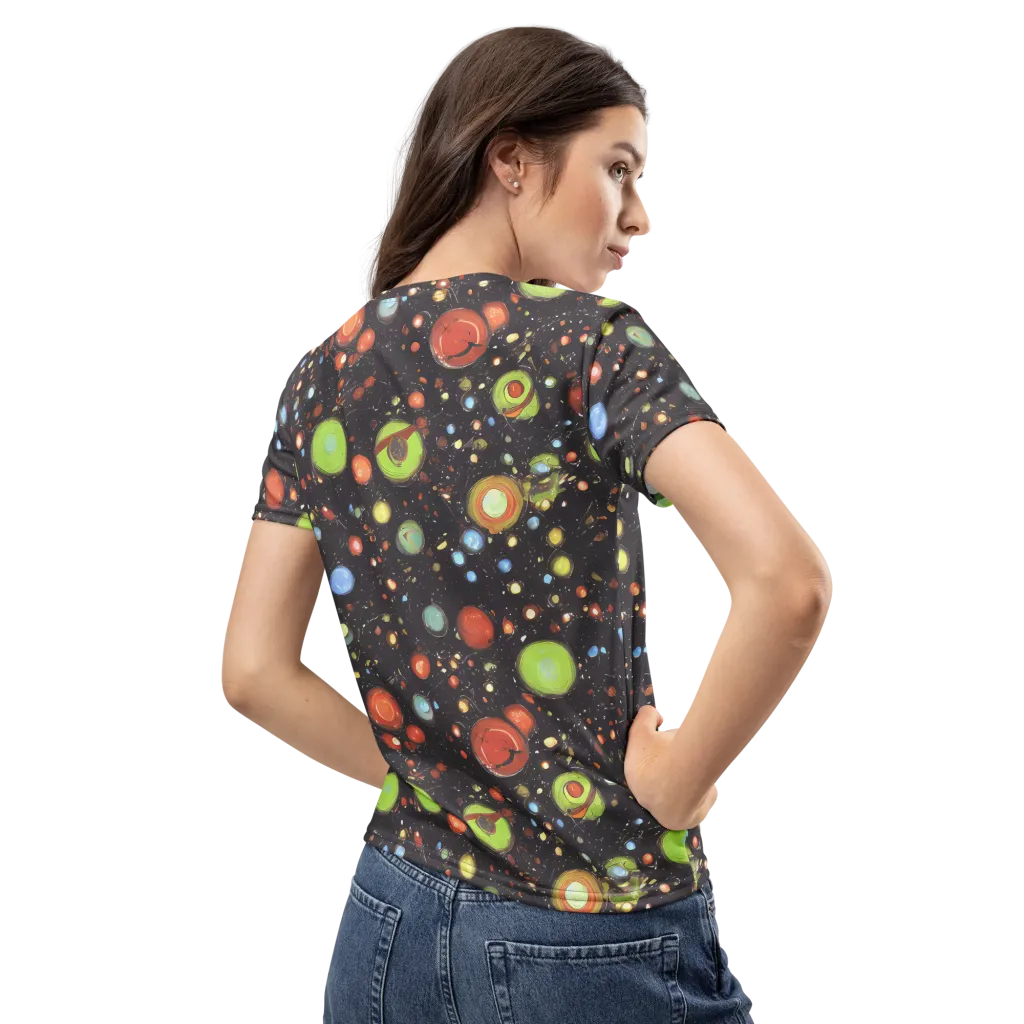 Astral Scatter on Women's Crew Neck T-Shirt — Back