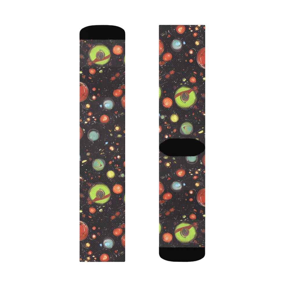 Astral Scatter on Socks — Left Sock