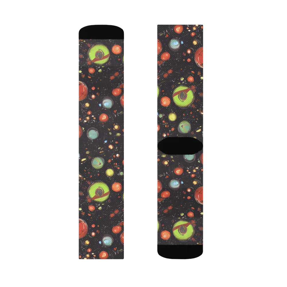 Astral Scatter on Socks — Right Sock