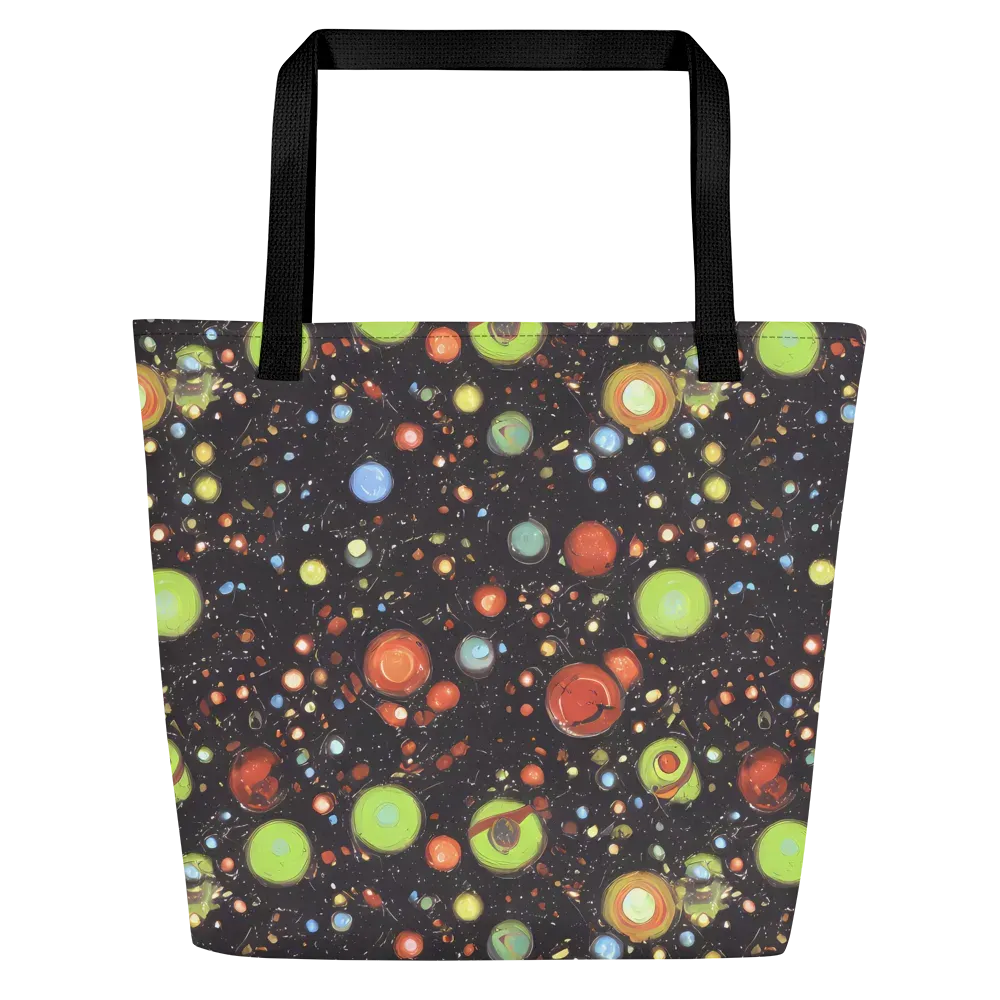 Astral Scatter on Large Tote Bag W/ Pocket — Front