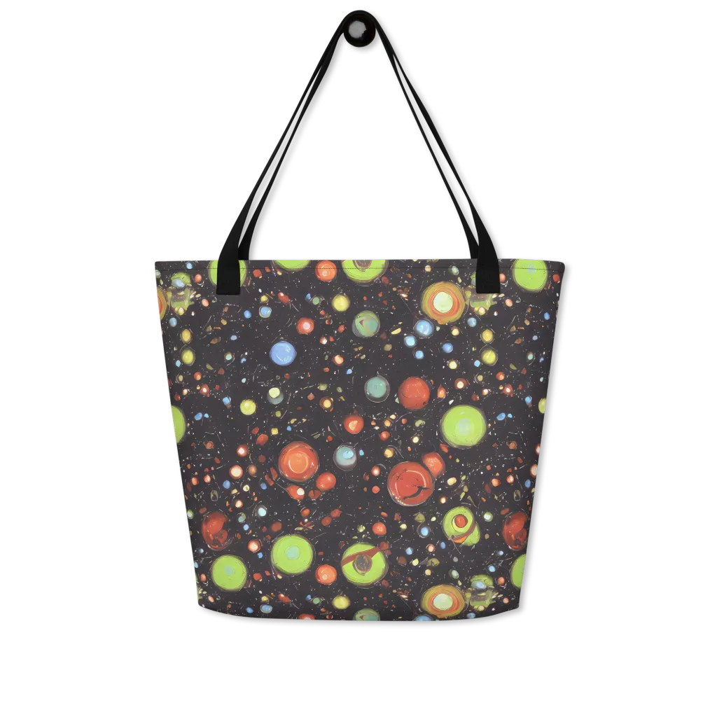 Astral Scatter on Large Tote Bag W/ Pocket — Front