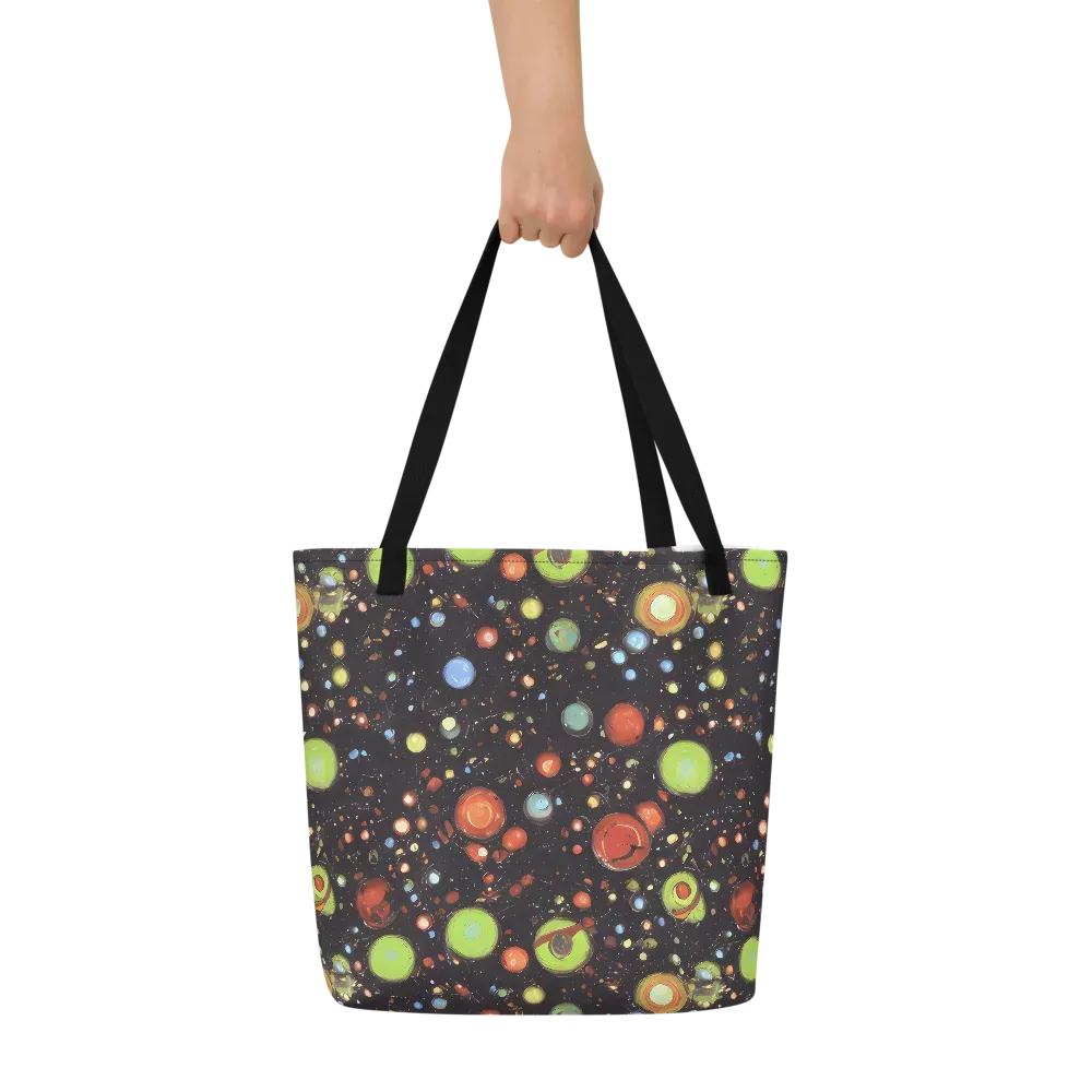 Astral Scatter on Large Tote Bag W/ Pocket — Front