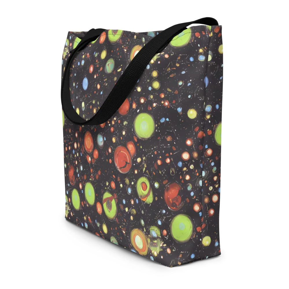 Astral Scatter on Large Tote Bag W/ Pocket — Front