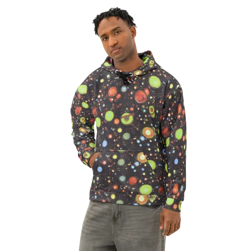 Astral Scatter on a Cotton Hoodie
