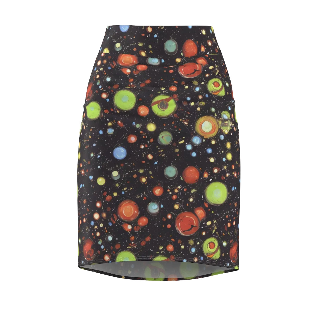 Astral Scatter on Pencil Skirt — Front