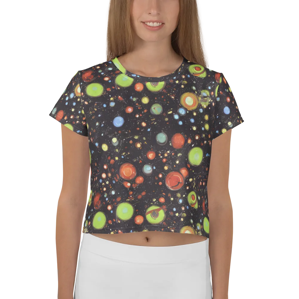 Astral Scatter on Crop Tee — Front