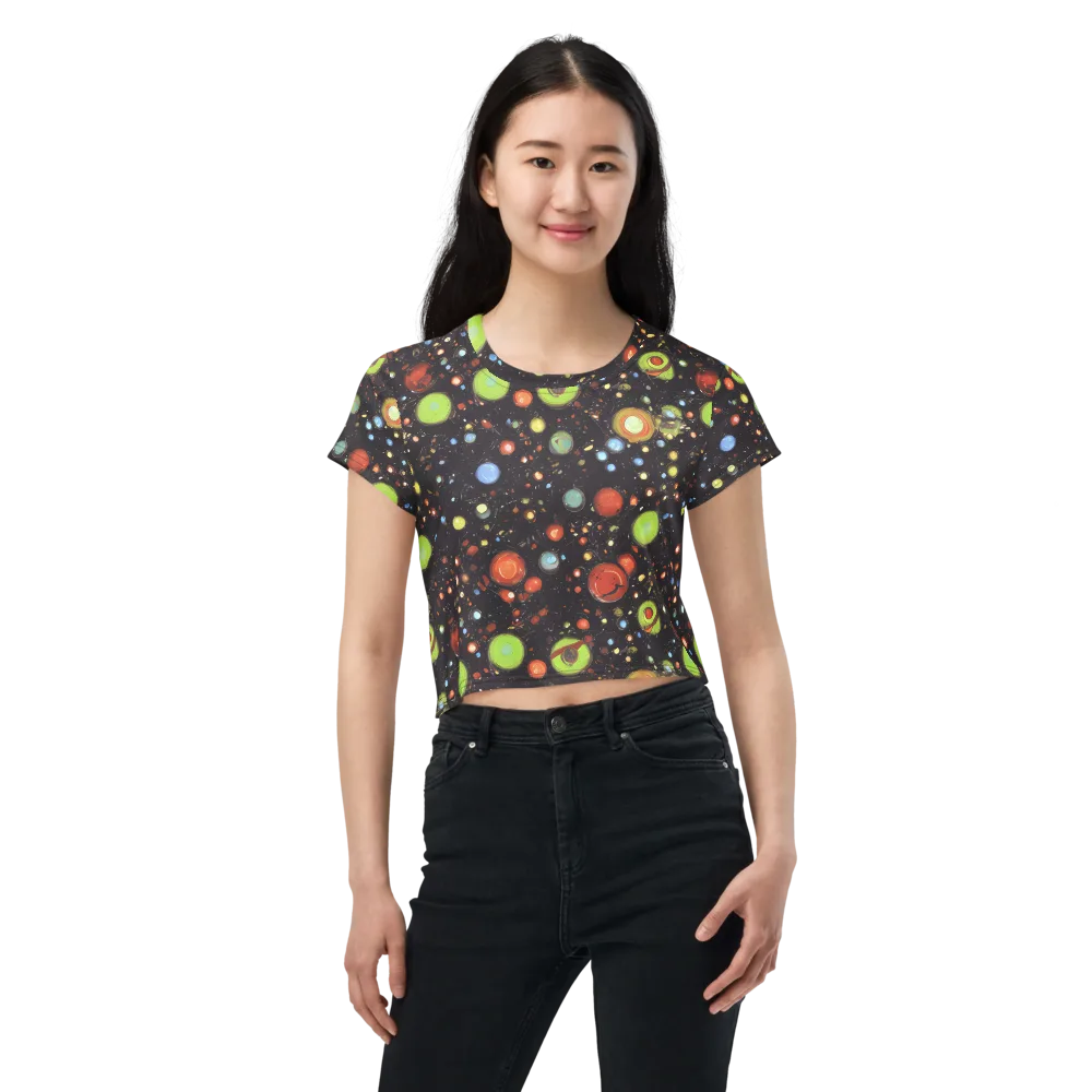 Astral Scatter on Crop Tee — Front