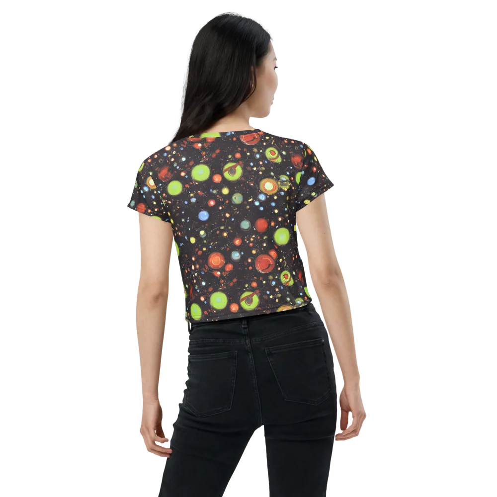 Astral Scatter on Crop Tee — Back