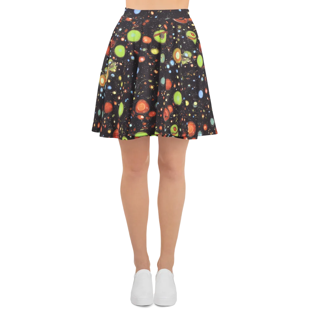 Astral Scatter on Skater Skirt — Front