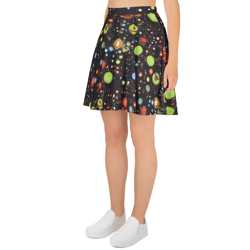 Astral Scatter on Skater Skirt — Left