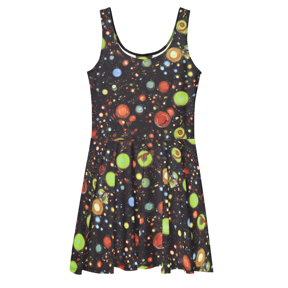 Astral Scatter on Skater Dress — Front