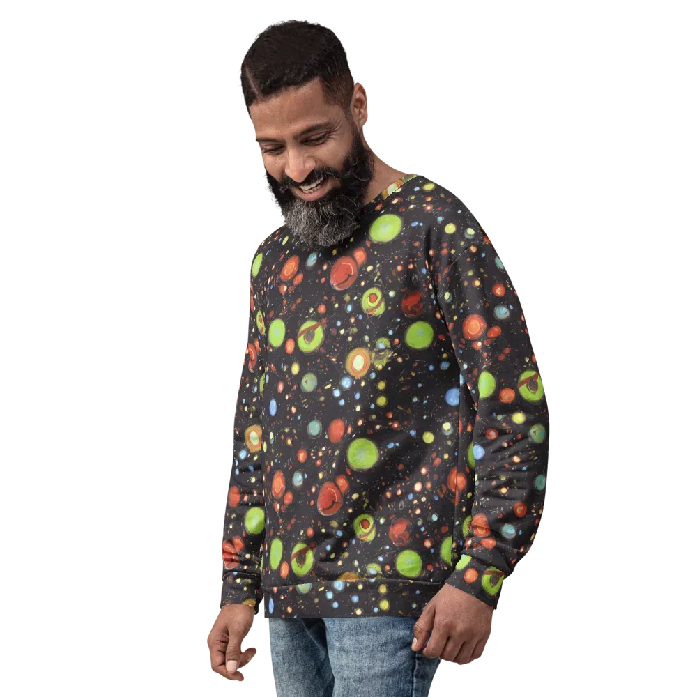 Astral Scatter on Sweatshirt — Left Front