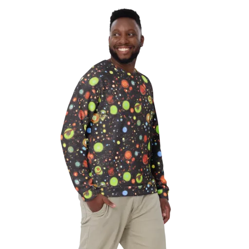 Astral Scatter on a Sweatshirt