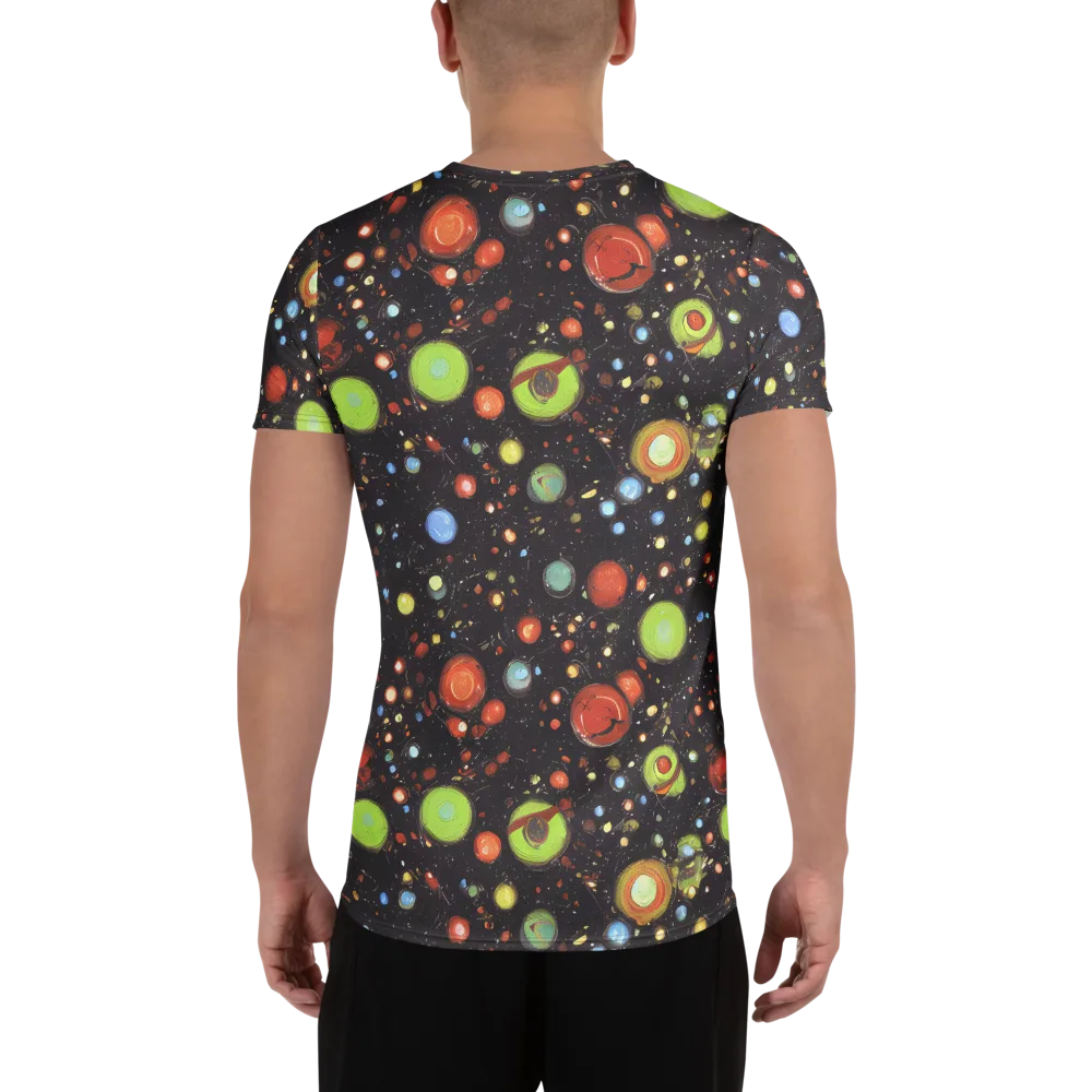 Astral Scatter on Men's Athletic T-Shirt — Back