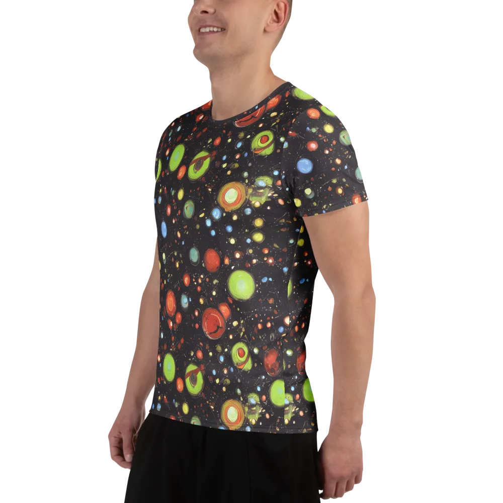 Astral Scatter on Men's Athletic T-Shirt — Left