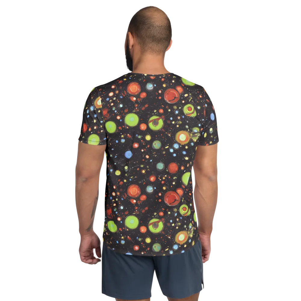 Astral Scatter on Men's Athletic T-Shirt — Back