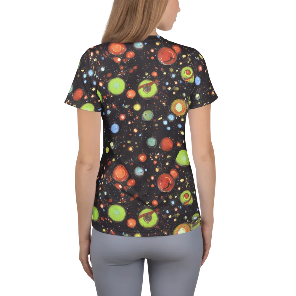 Astral Scatter on Women's Athletic T-Shirt — Back