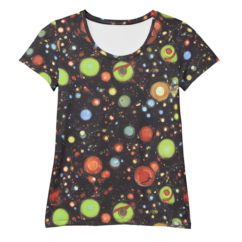 Astral Scatter on Women's Athletic T-Shirt — Front