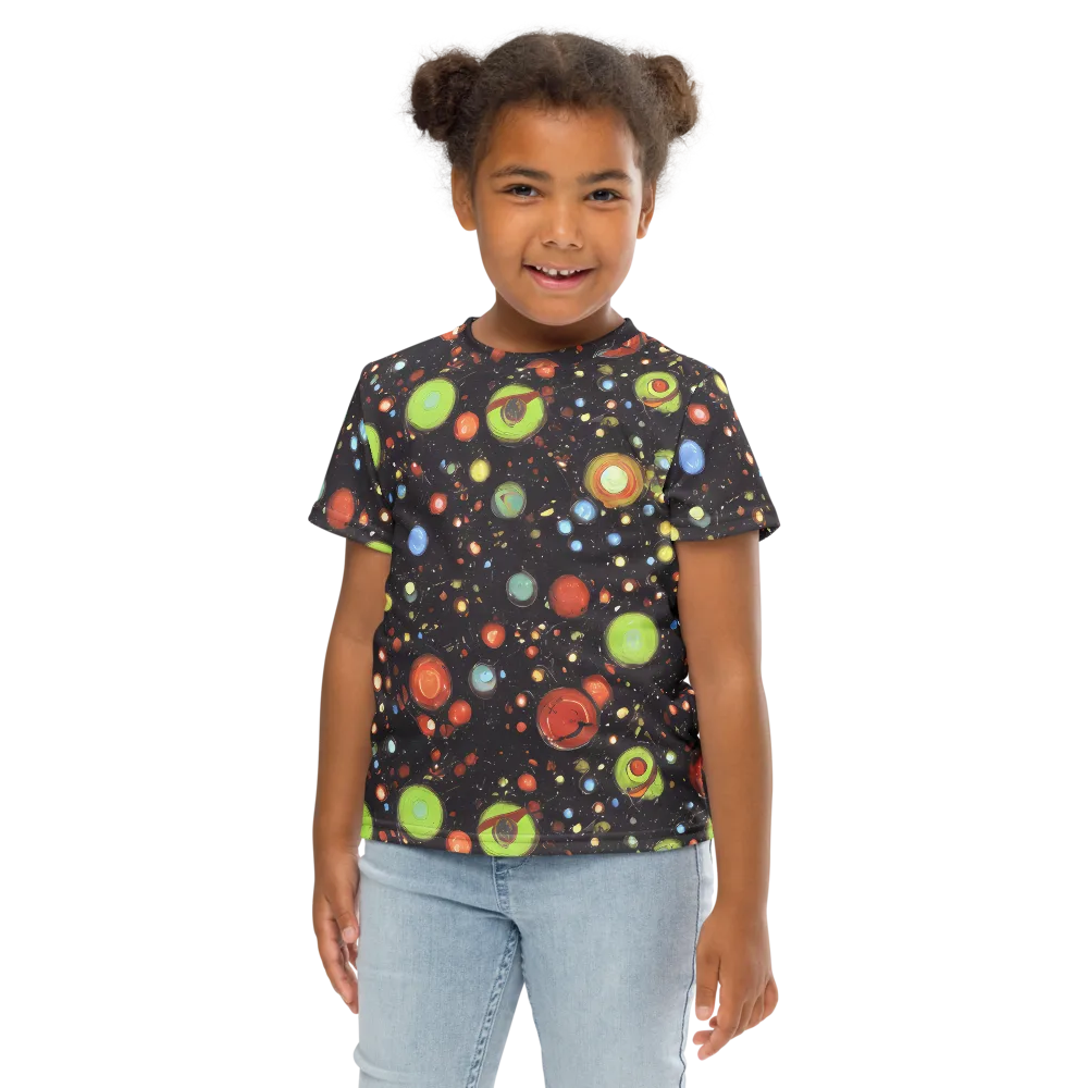 Astral Scatter on Kids Crew Neck T-Shirt — Front