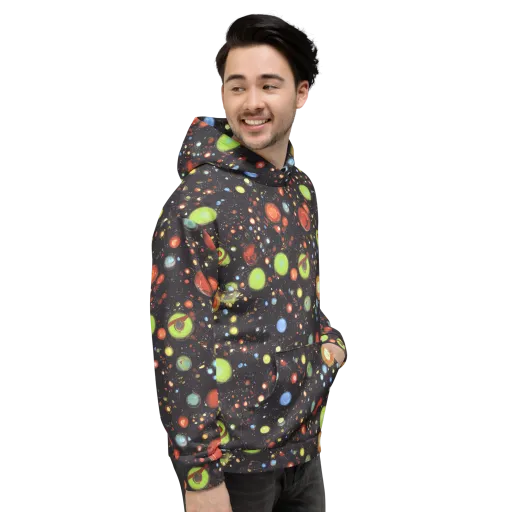 Astral Scatter on a Hoodie
