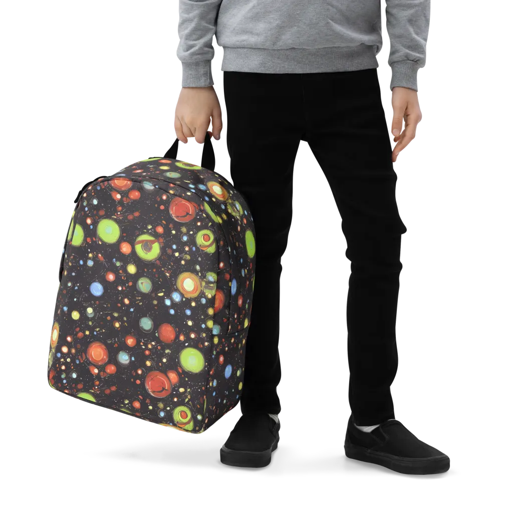 Astral Scatter on Minimalist Backpack — Zoomed-in
