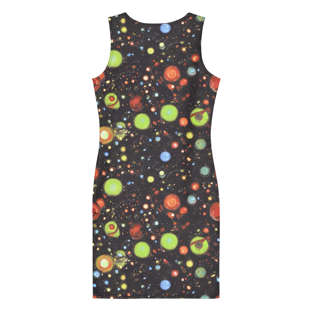 Astral Scatter on Bodycon Dress — Back