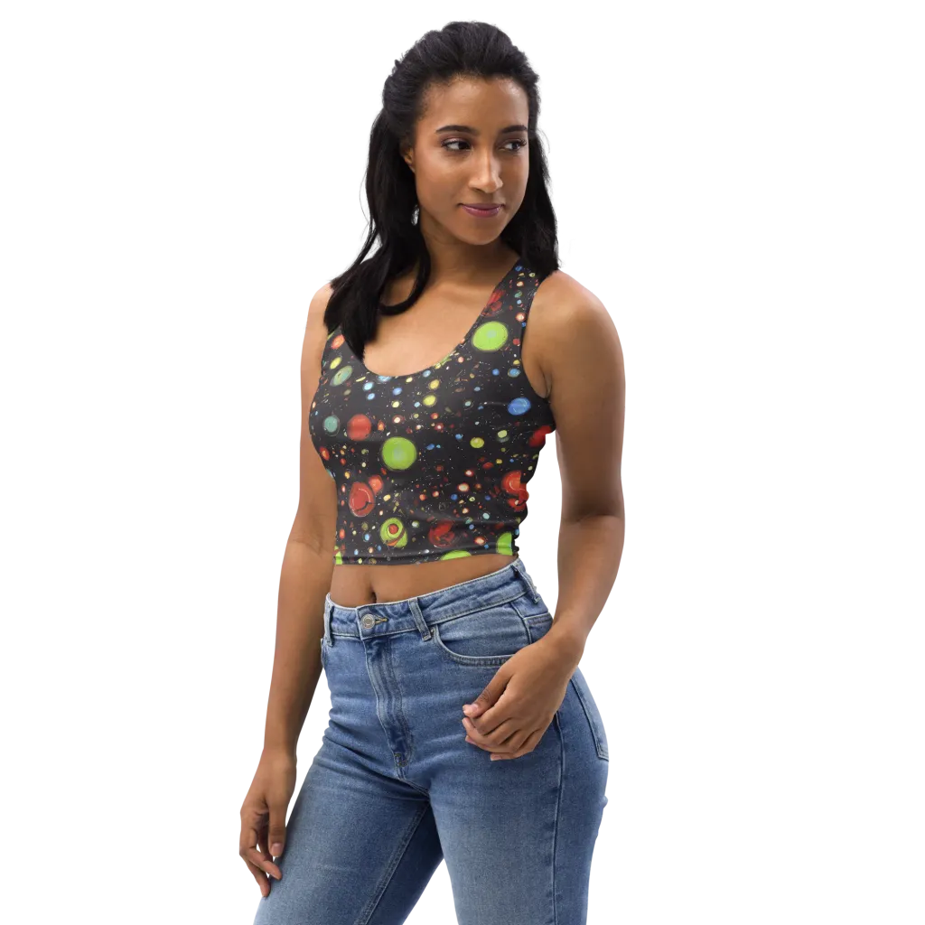 Astral Scatter on Crop Top — Left Front