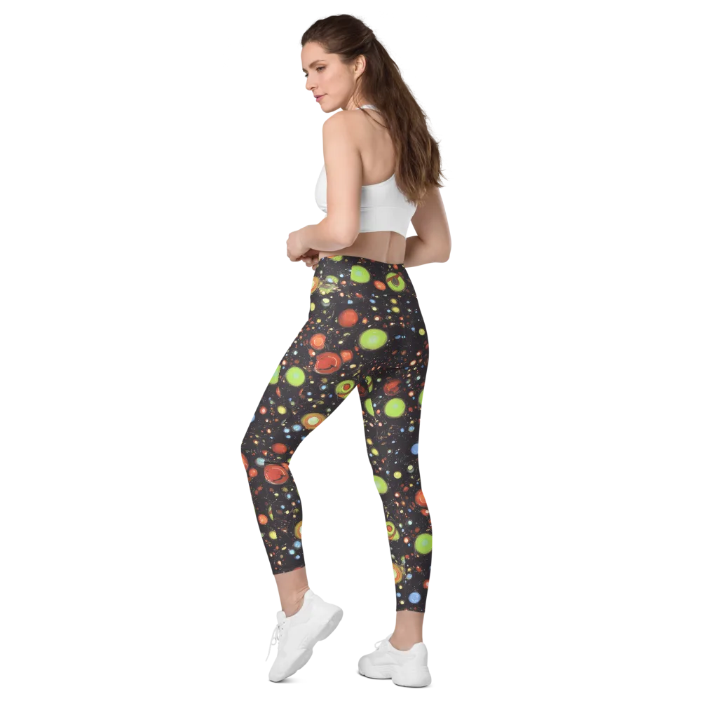 Astral Scatter on Leggings with Pockets — Left Back